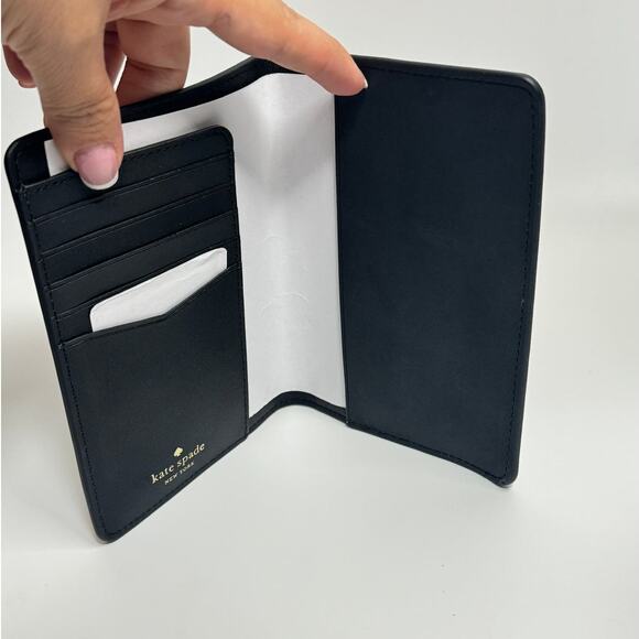 Kate spade Staci Black Passport Wallet Case - Picture 3 of 4